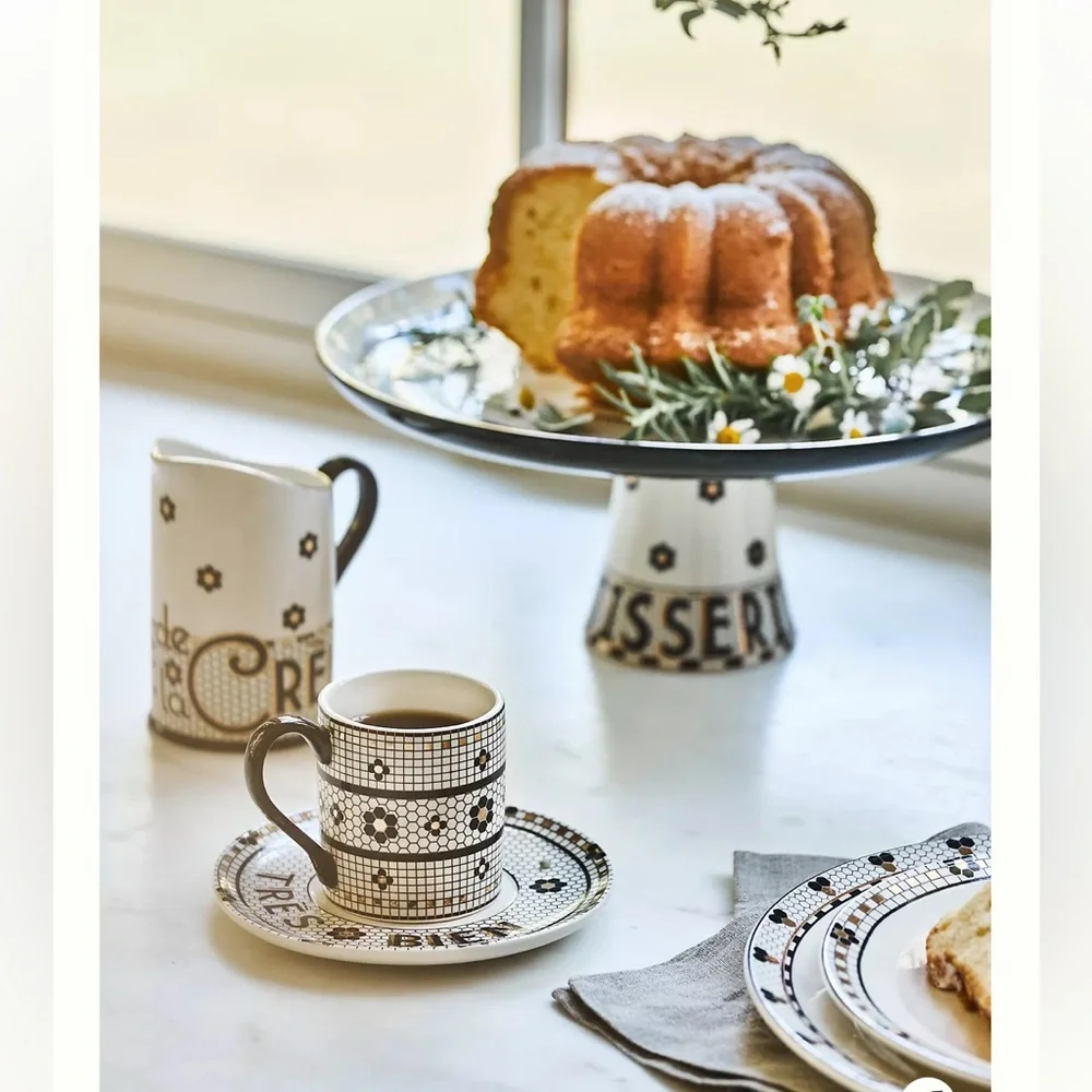 Anthropology The Bistro Tile Stoneware Pitcher 52oz - Picture 10 of 11
